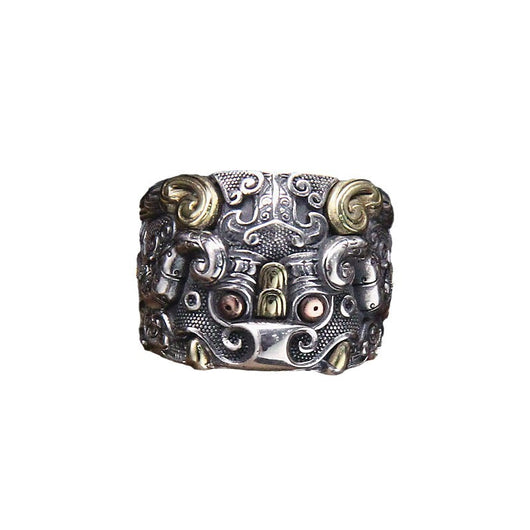 Anillo de Plata Esterlina 925 con Patrón Dragón Vintage - Image 5