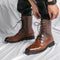 Botines Denim Locomotora con Cordones Otoño Invierno Negro