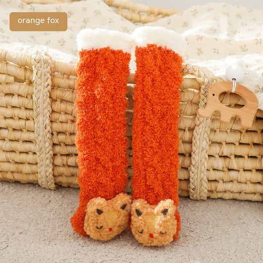 Calcetines para Bebé de Terciopelo Coral Reforzados Térmicos - Image 7