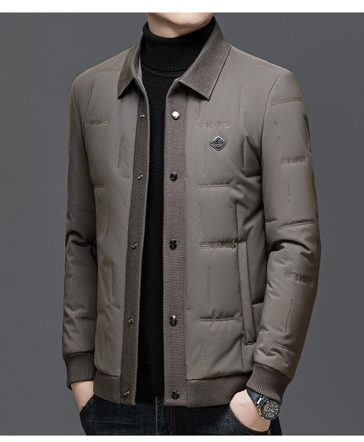 Chaqueta Acolchada con Solapa y Bajo Redondeado - Image 15