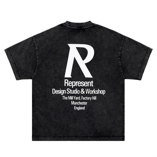 Camiseta Estampada Lavada y Desgastada para Hombre - Image 2