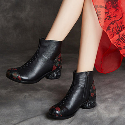 Zapatos de Cuero Genuino para Mamá con Forro de Algodón y Terciopelo - Image 12