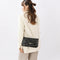 Bolso de Hombro Crossbody con Cadena y Bordado para Mujer