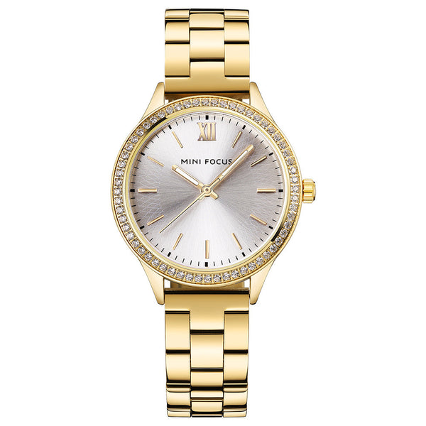 Reloj Acero Inoxidable Luminoso Resistente al Agua con Cierre Mariposa