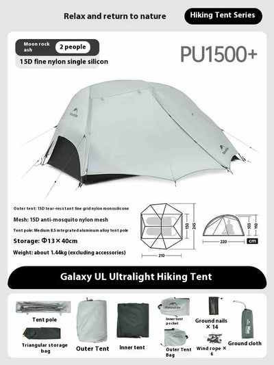 Tienda de Campaña Ultraligera Doble para Senderismo y Montaña - Image 6