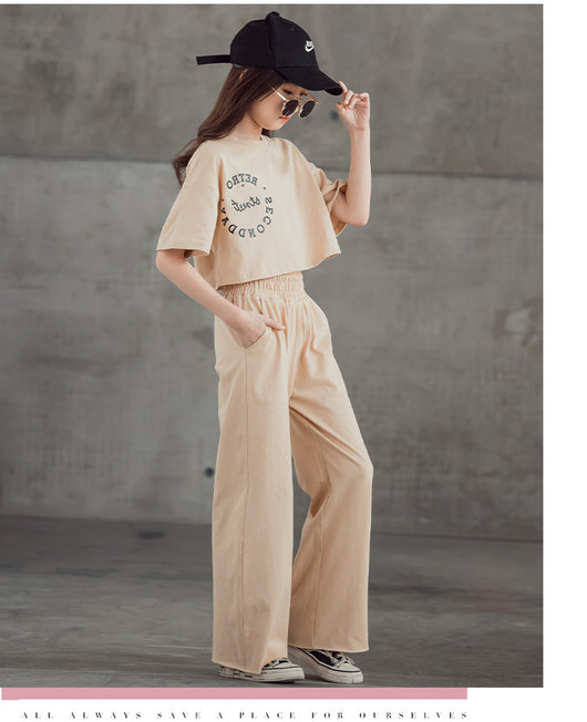 Conjunto Estampado: Camiseta Manga Corta + Pantalón Ancho Pierna Recta - Image 35
