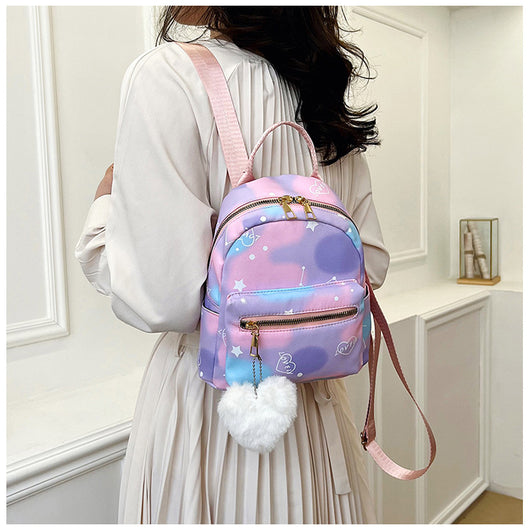 Mochila Casual de Gran Capacidad en Colores Pastel con Textura Nylon - Image 19