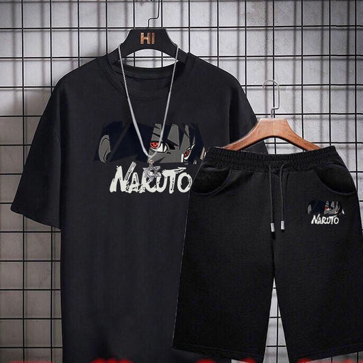 Conjunto Casual de Dos Piezas para Hombre: Playera y Shorts de Tendencia Coreana - Image 46
