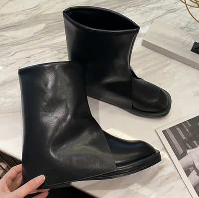 Botas Hasta la Rodilla con Punta Redonda Estilo Urbano - Image 5