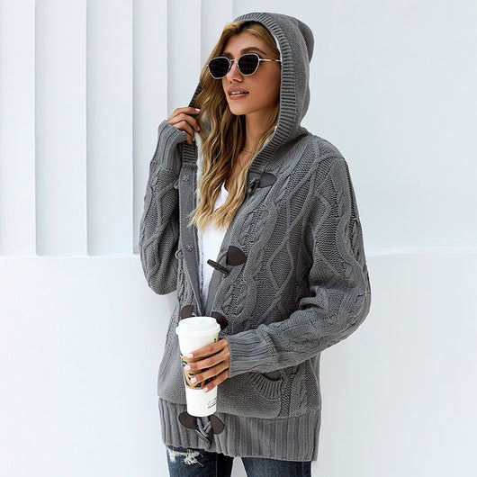 Abrigo Sudadera con Capucha de Polar Cálido de Manga Larga - Image 14