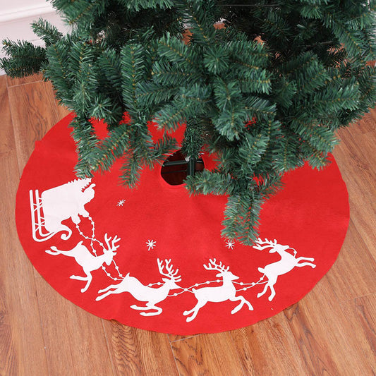 Falda para Árbol de Navidad con Estampado de Reno Navideño