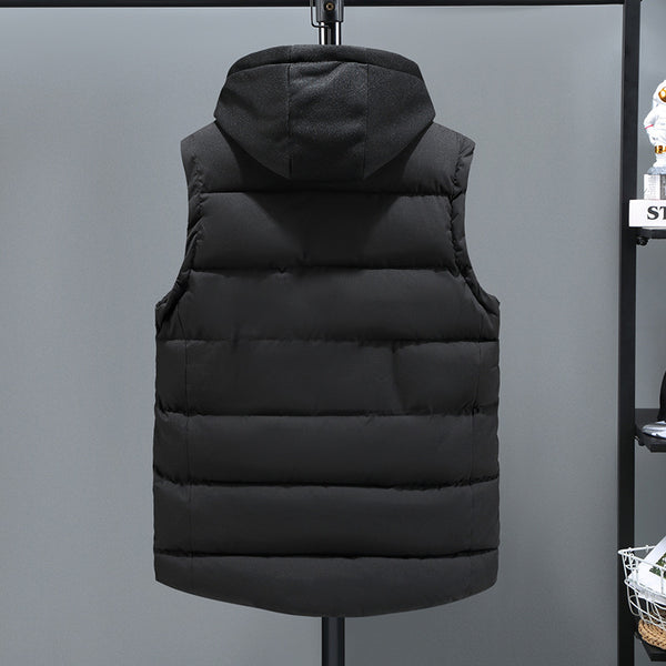 Chaleco Acolchado de Plumón y Algodón para Hombre - Otoño Invierno