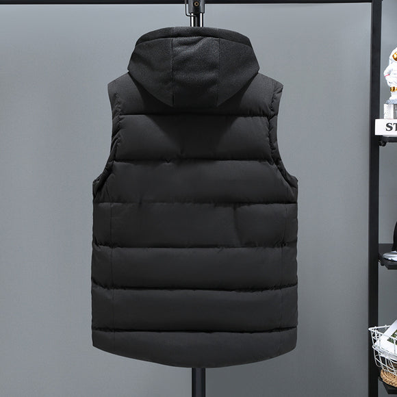 Chaleco Acolchado de Plumón y Algodón para Hombre - Otoño Invierno