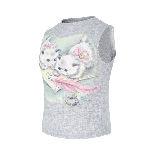 Playera para Gato con Estampado de Tinta Blanca sin Pegamento - Tres Colores - Image 10