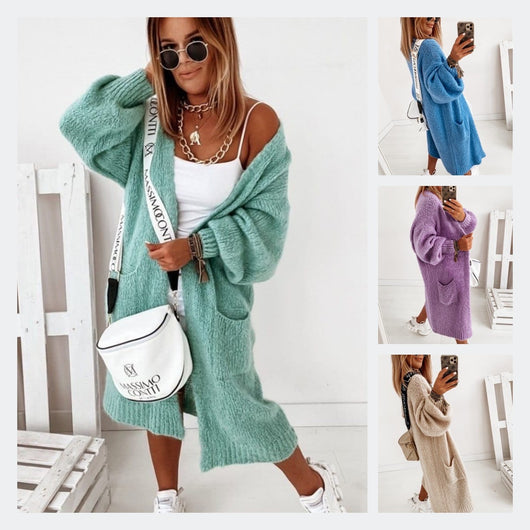 Cardigan Suelto de Punto para Mujer - Abrigo Tejido Otoño e Invierno - Image 12