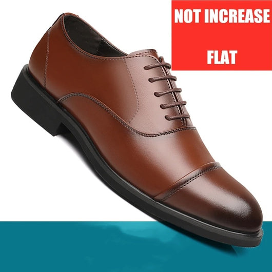 Zapatos de Cuero para Hombre con Alzada Interna y Punta Afilada - Calzado de Boda - Image 6