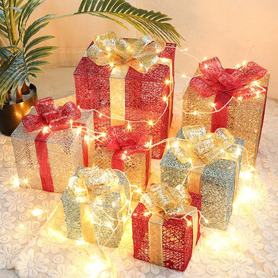 Juego de 3 Cajas de Regalo Hierro Forjado Navideño - Image 10