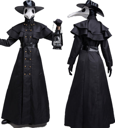 Disfraz de Doctor de la Peste Medieval - Traje Oscuro Cuervo para Halloween - Image 11