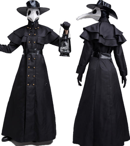 Disfraz de Doctor de la Peste Medieval - Traje Oscuro Cuervo para Halloween - Image 11