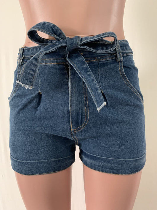 Shorts de Mezclilla Elástica con Acabado Desgastado - Image 22
