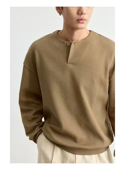 Sudadera Cuello Redondo Ligera para Hombre Talla Grande - Image 14