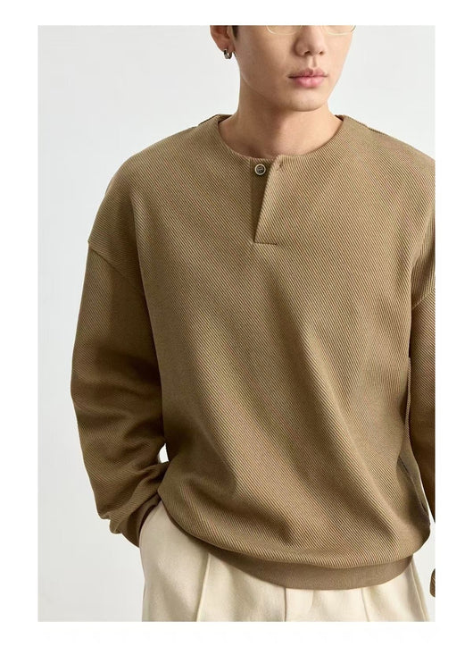 Sudadera Cuello Redondo Ligera para Hombre Talla Grande - Image 14