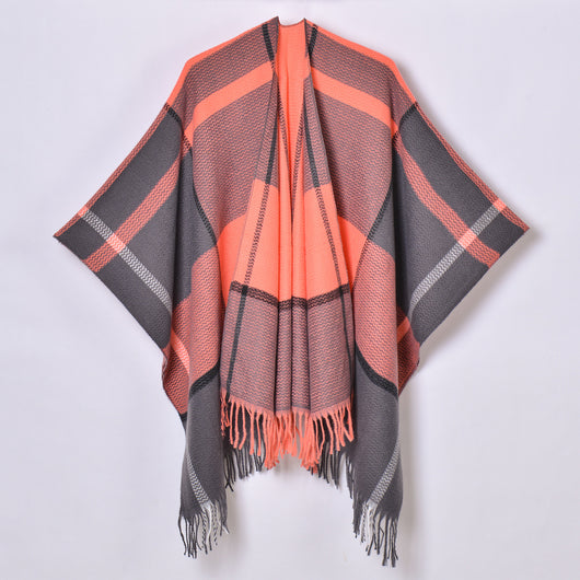 Chal con Borlas y Diseño Escocés Jacquard - Image 6
