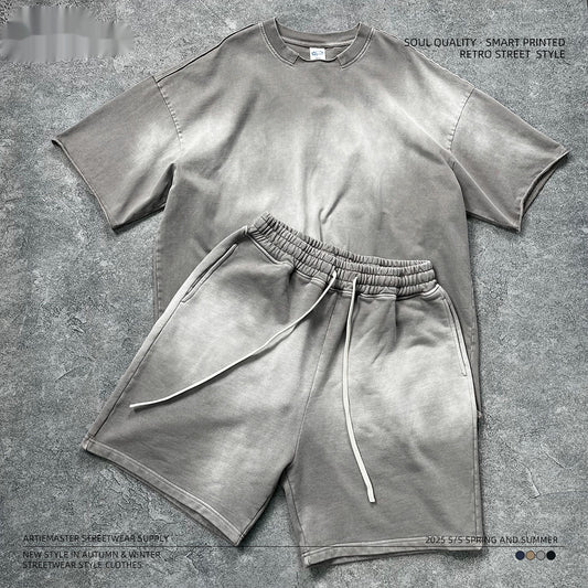 Conjunto Retro Americano Vintage para Hombre - Playera y Shorts