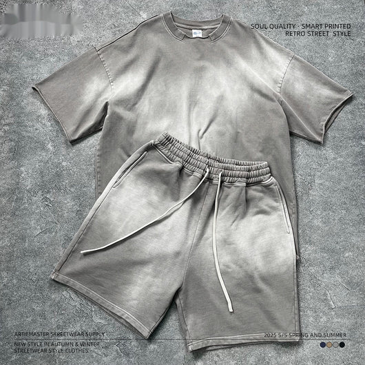 Conjunto Retro Americano Vintage para Hombre - Playera y Shorts