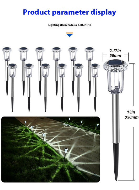 Lámpara Solar LED Blanca para Jardín y Espacios Decorativos - Image 7