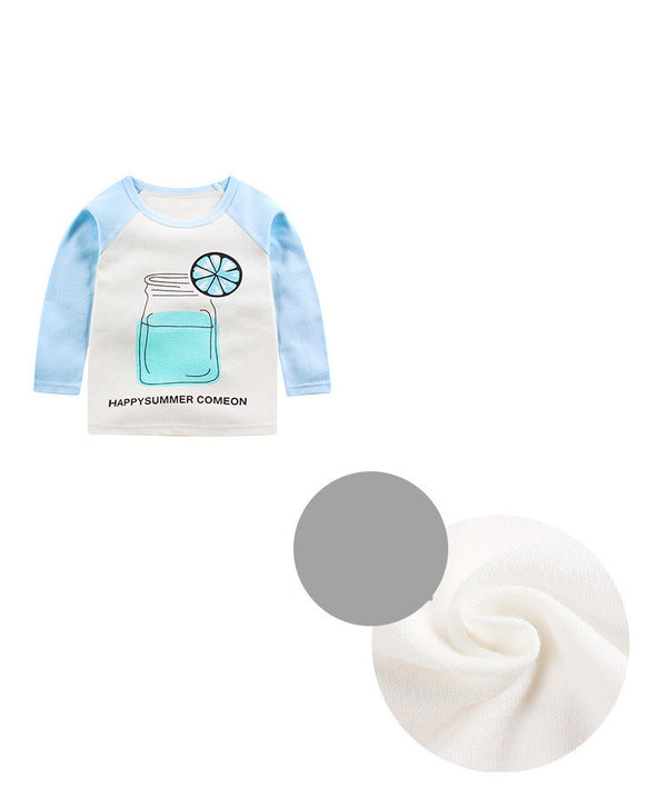 Camiseta Térmica Infantil de Cuello Redondo y Manga Larga