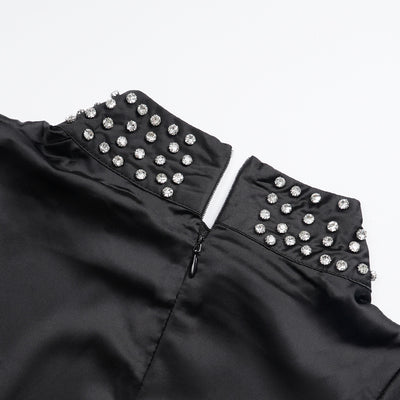 Vestido de Noche Elegante con Strass y Cintura Alta - Image 11