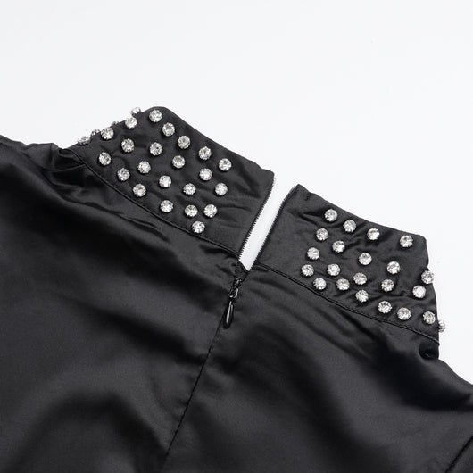 Vestido de Noche Elegante con Strass y Cintura Alta - Image 11