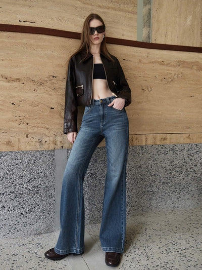 Jeans Skinny Retro Cintura Alta Elástico Tencel - Image 10