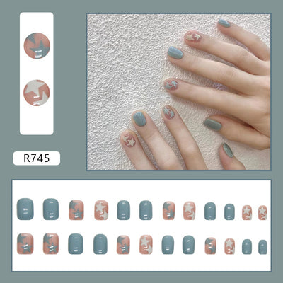 Uñas Postizas con Degradado Color Block - Set de 24 Piezas para un Look Sofisticado - Image 18
