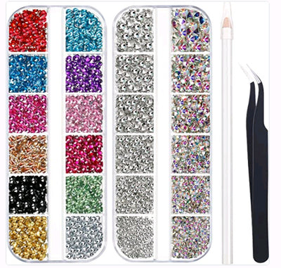 Set de Stickers Diamante AB Iridiscente Transparente - Image 10