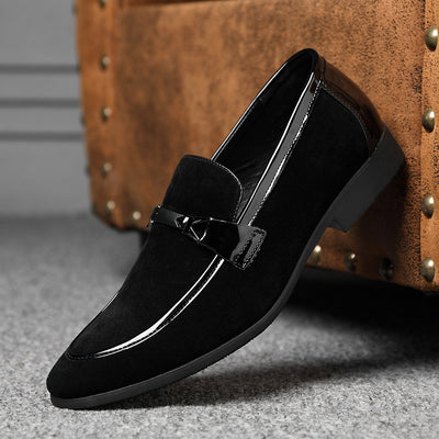 Zapatos de Cuero Formal para Hombre Talla Grande - Estilo Británico Clásico sin Cordones - Image 7