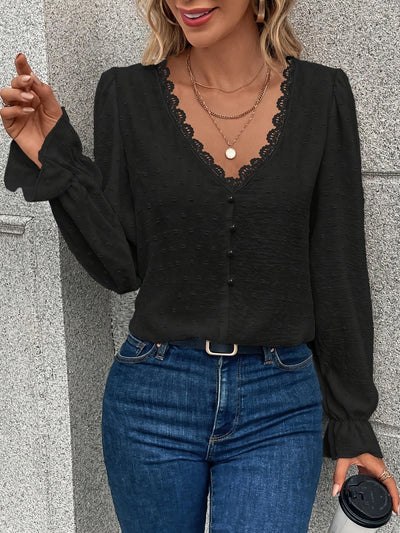 Blusa Minimalista de Manga Larga para Mujer - Versátil y Elegante - Image 14