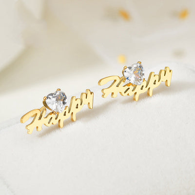 Aretes de Letra Inicial en Acero Inoxidable - Diseño Minimalista y Elegante - Image 8