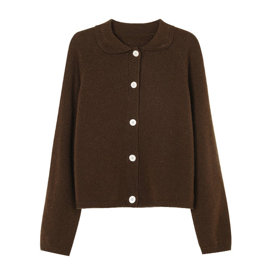 Cardigan Tejido Blanco Cuello Solapa Oversized - Image 9