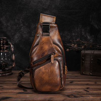 Bolsa de Pecho en Cuero Genuino para Hombre - Image 24