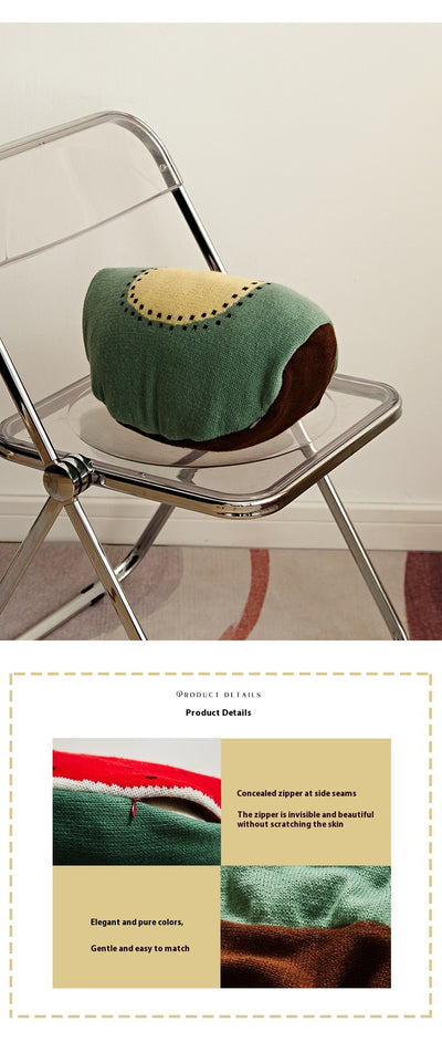 Cojín Decorativo Almohada Tejida Sandía y Aguacate para Sofá - Image 12