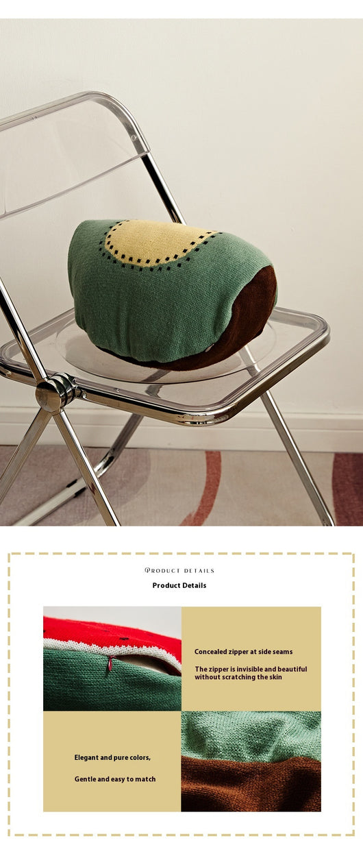 Cojín Decorativo Almohada Tejida Sandía y Aguacate para Sofá - Image 12