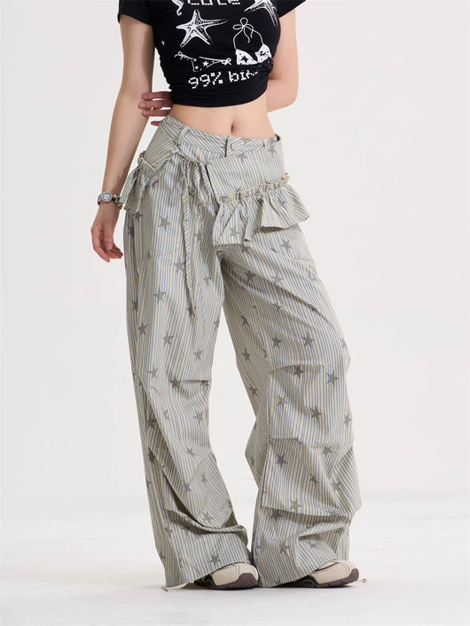 Pantalones Retro Anchos Estilo Americano para Mujer - Cleanfit - Image 11