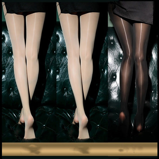 Medias Brillantes Ultrafinas con Bragueta Dorada - Estilo Elegante y Sensual - Image 18