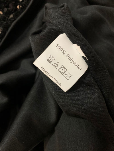 Playera Corta de Lentejuelas y Terciopelo con Cuello Redondo - Image 8