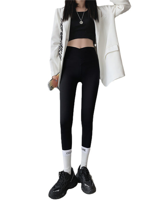 Pantalones Cintura Alta Gris con Compresión Abdominal y Levantador de Glúteos - Image 5