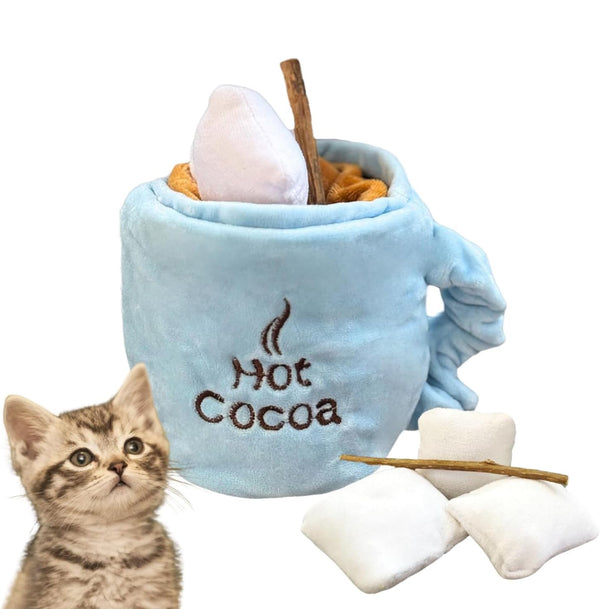 Juguetes Interactivos de Catnip para Gatos con Sonidos Crujientes y Puzzle de Premios