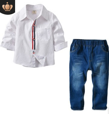Conjunto de Ropa Otoñal para Niño - Sudadera y Pantalones Jeans - Image 6