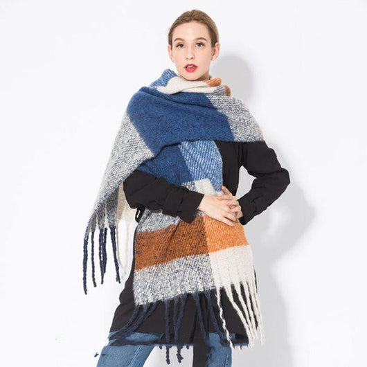 Bufanda Otoño Invierno con Borlas para Mujer - Calidez y Estilo - Image 15